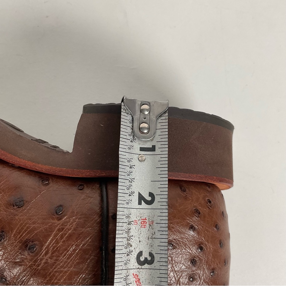 Justin Full Quill Ostrich Quill Roper Boots | Tekno Crepe | USA Made | Men’s 8 D - Picture 4 of 16